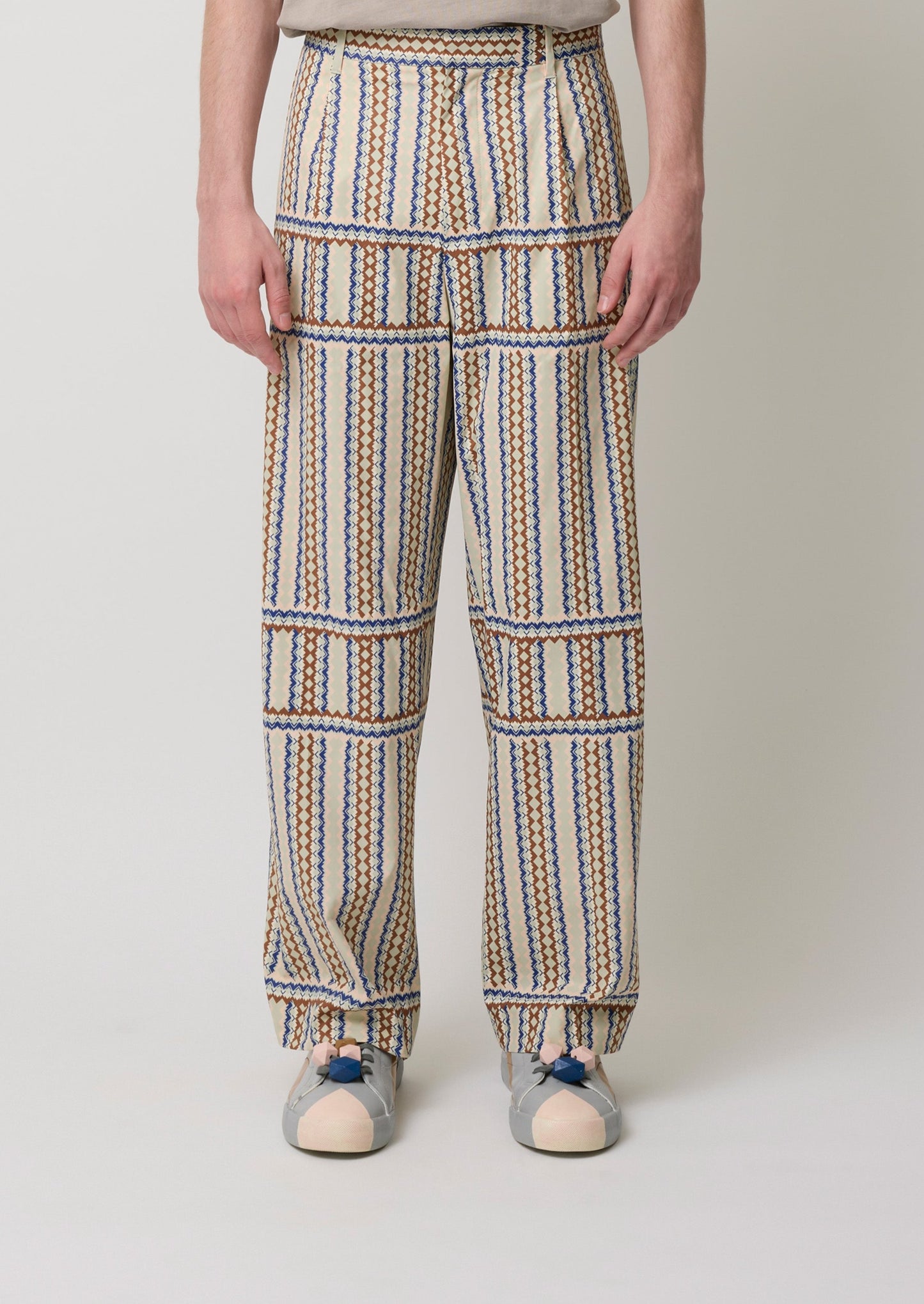 Laclos Paris, Menswear, geometric pattern, art-deco, fashion, paris, fashion week, casualwear, streetwear, pants
