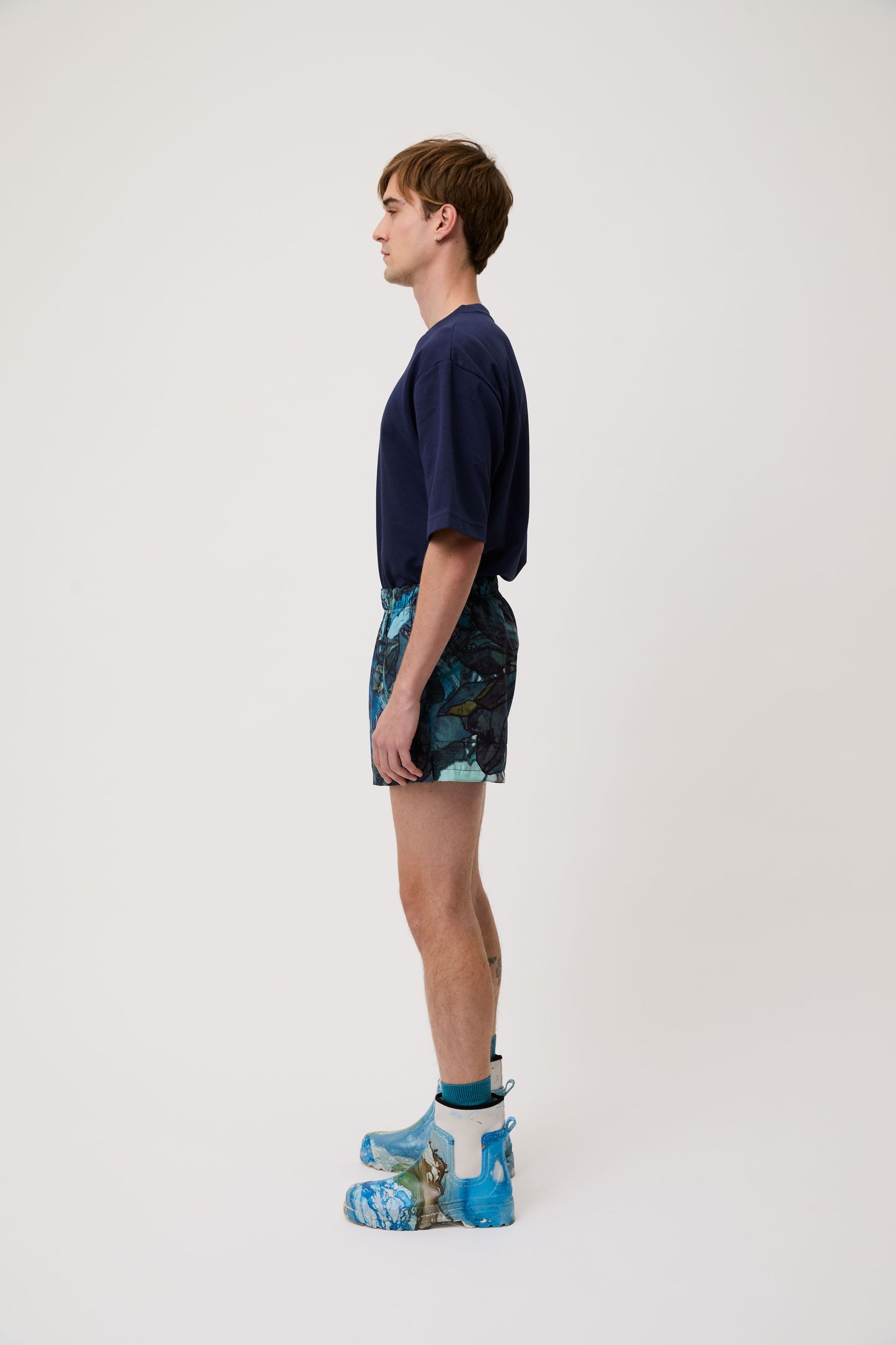 Blue Green Bloom Shorts