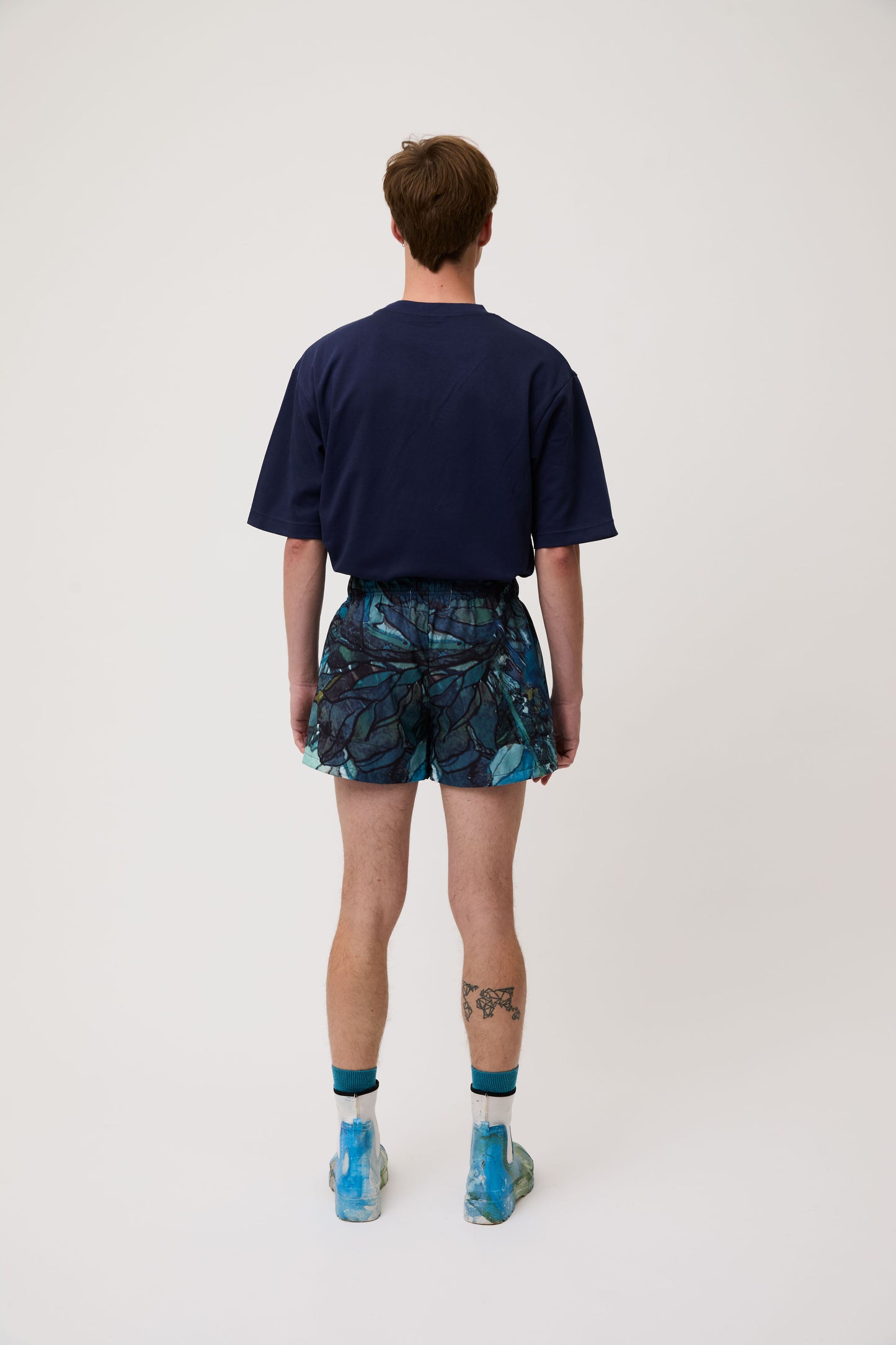 Blue Green Bloom Shorts