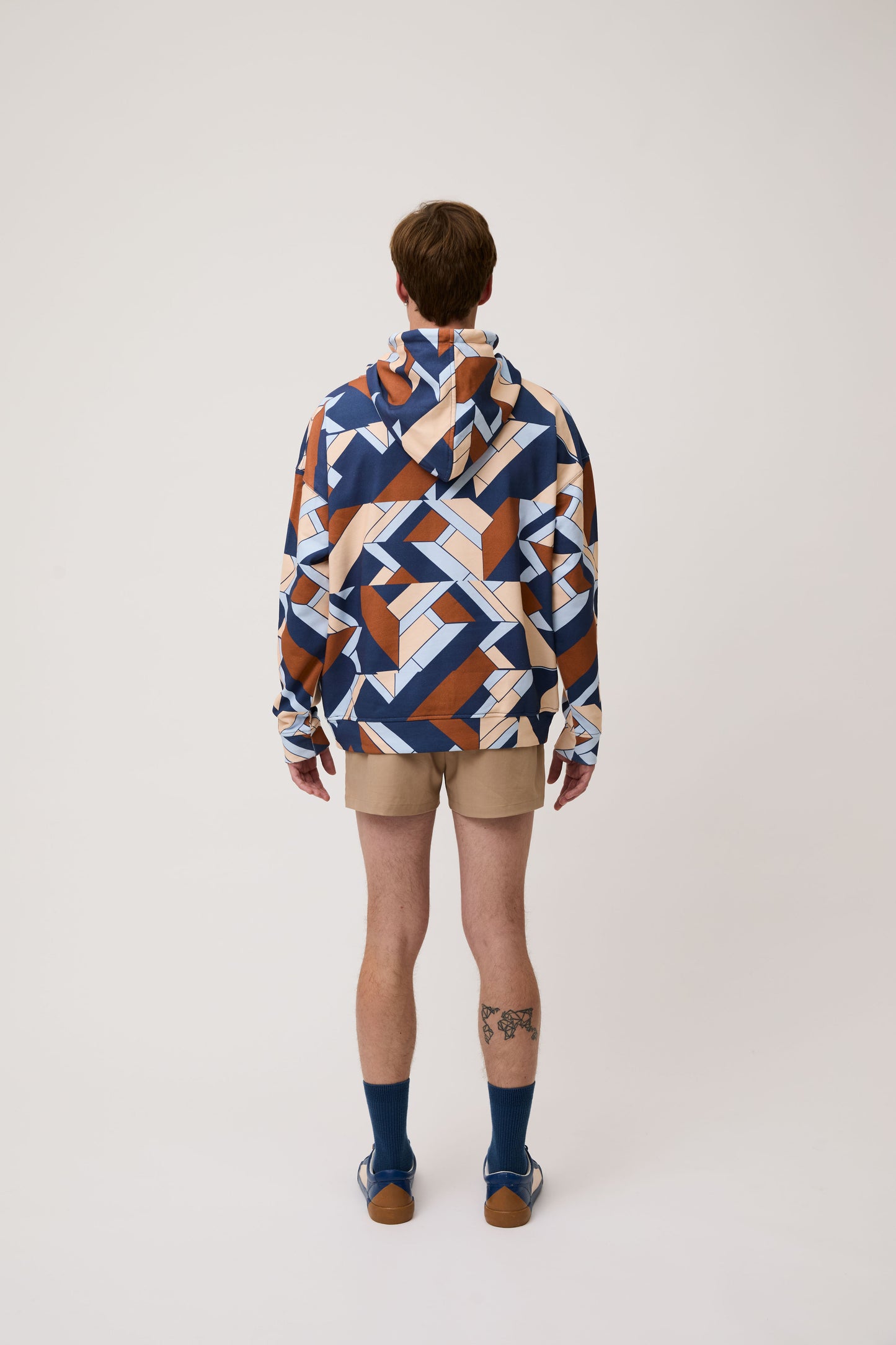 Scadi Geometric Front Logo Hoodie