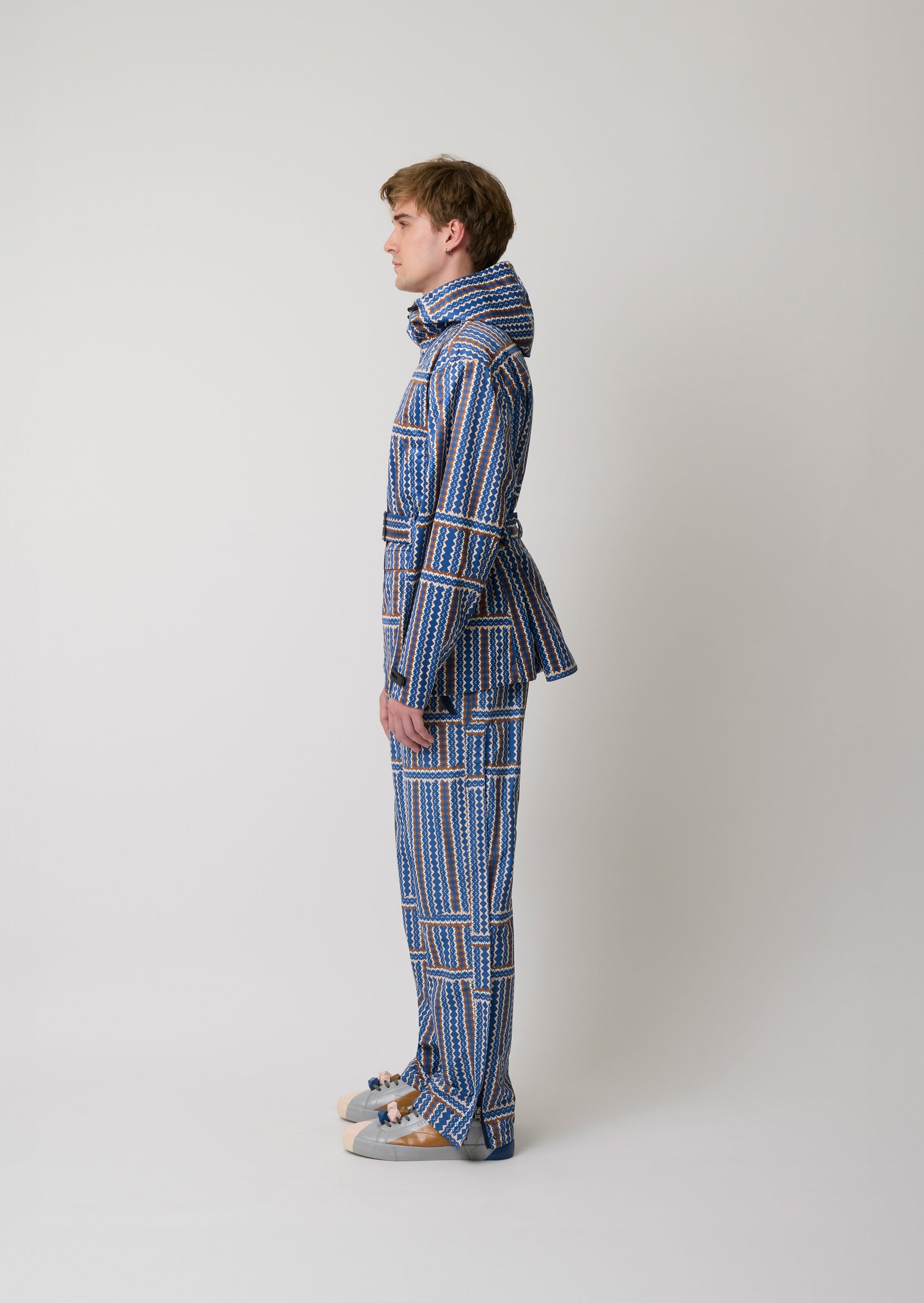 Laclos Paris, Menswear, pattern, art-deco, fashion, paris, fashion week, casualwear, streetwear, pants, jacket