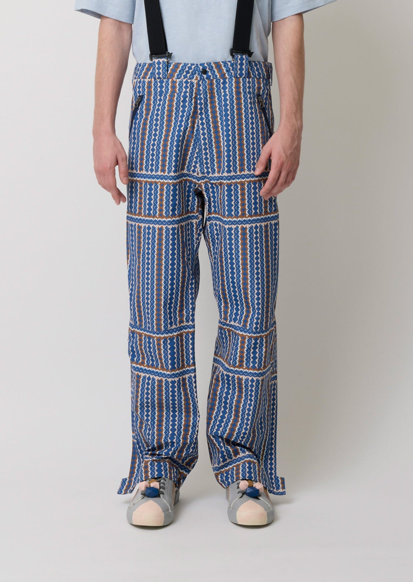 Laclos Paris, Menswear, pattern, art-deco, fashion, paris, fashion week, casualwear, streetwear, pants, pants with suspenders