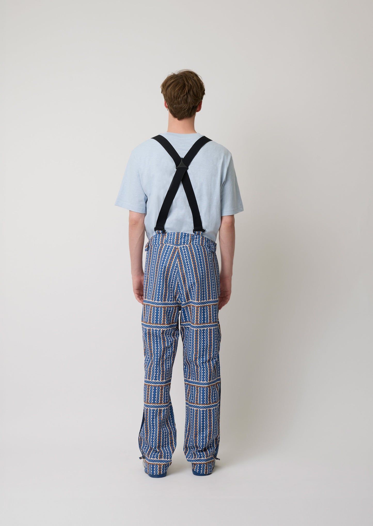 Laclos Paris, Menswear, pattern, art-deco, fashion, paris, fashion week, casualwear, streetwear, pants, pants with suspenders