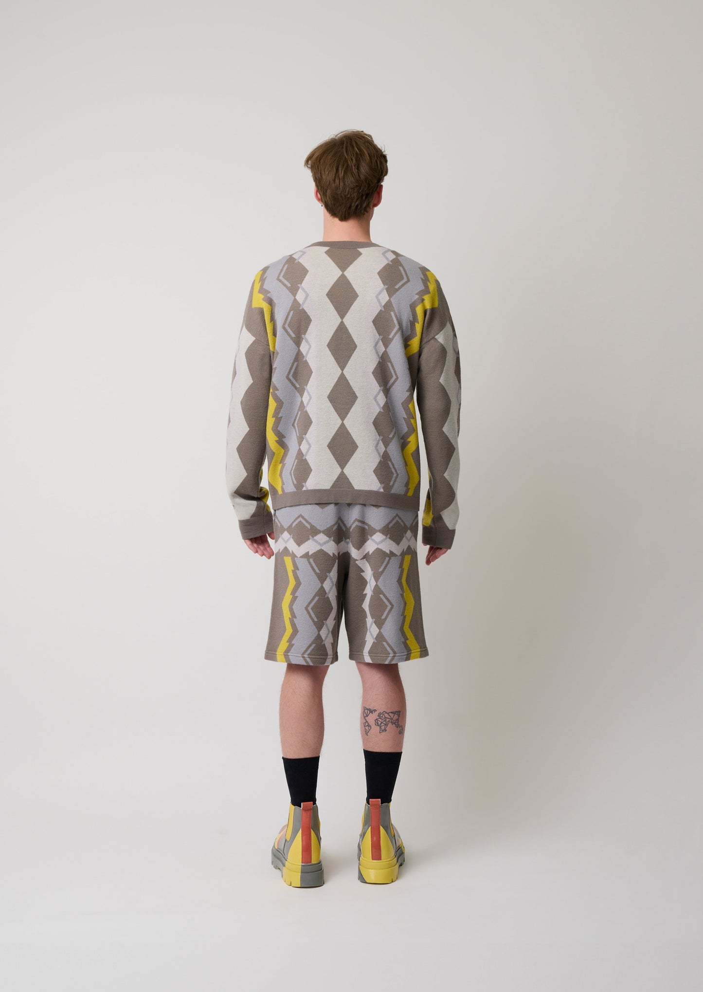 Laclos Paris, menswear, geometric pattern, art-deco, fashion, paris, fashion week, casualwear, streetwear, sweater, geometric, jacquard, bead embroidery