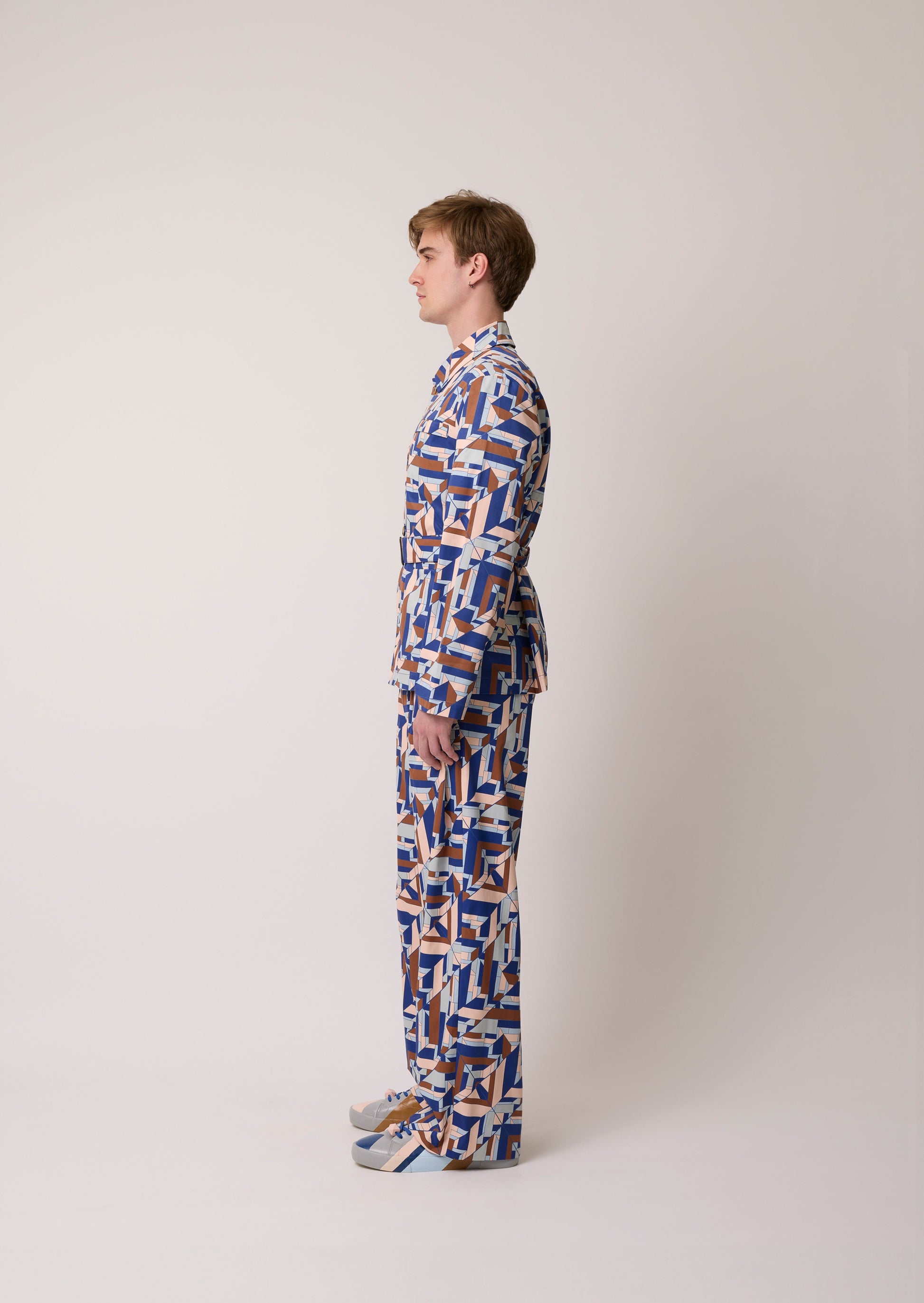 Laclos Paris, Menswear, pattern, art-deco, fashion, paris, fashion week, casualwear, streetwear, pants, jacket