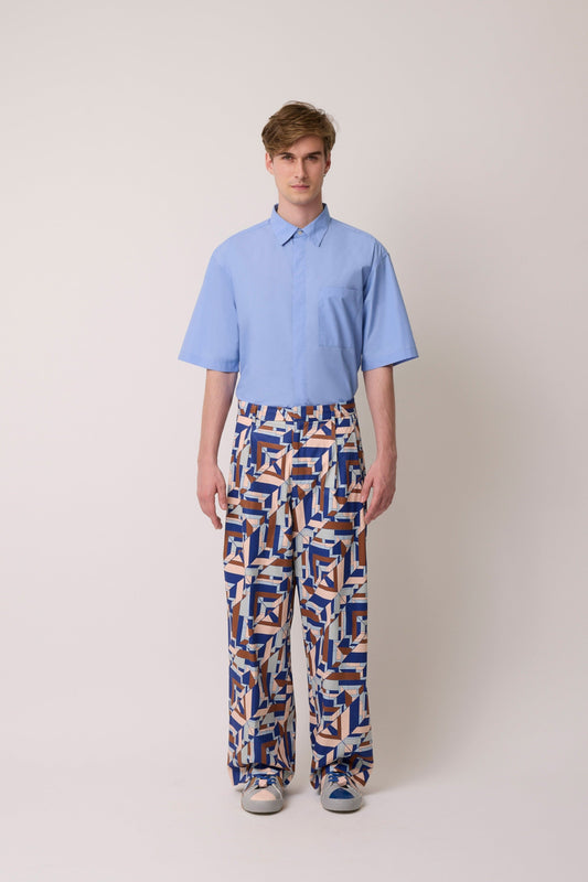 Laclos Paris, Menswear, pattern, art-deco, fashion, paris, fashion week, casualwear, streetwear, pants, jacket