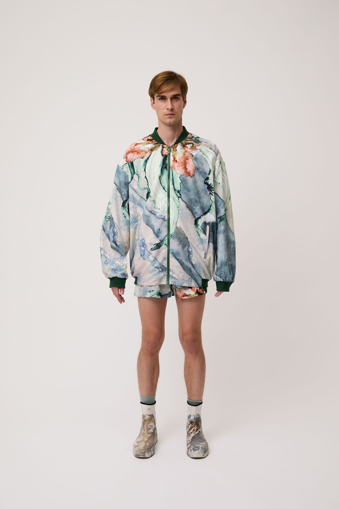 Forest Green Bloom Jacket