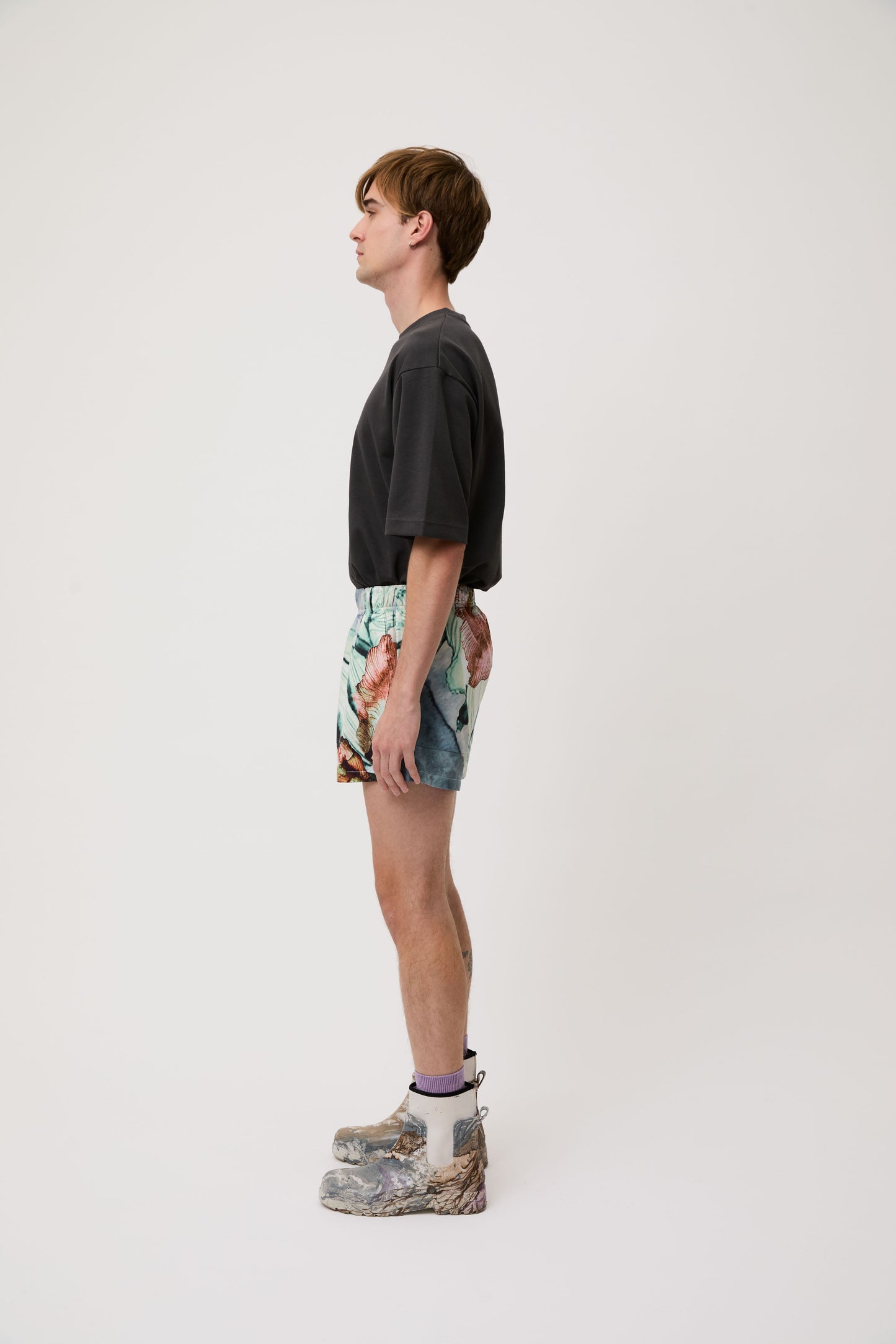 Forest Green Bloom Shorts