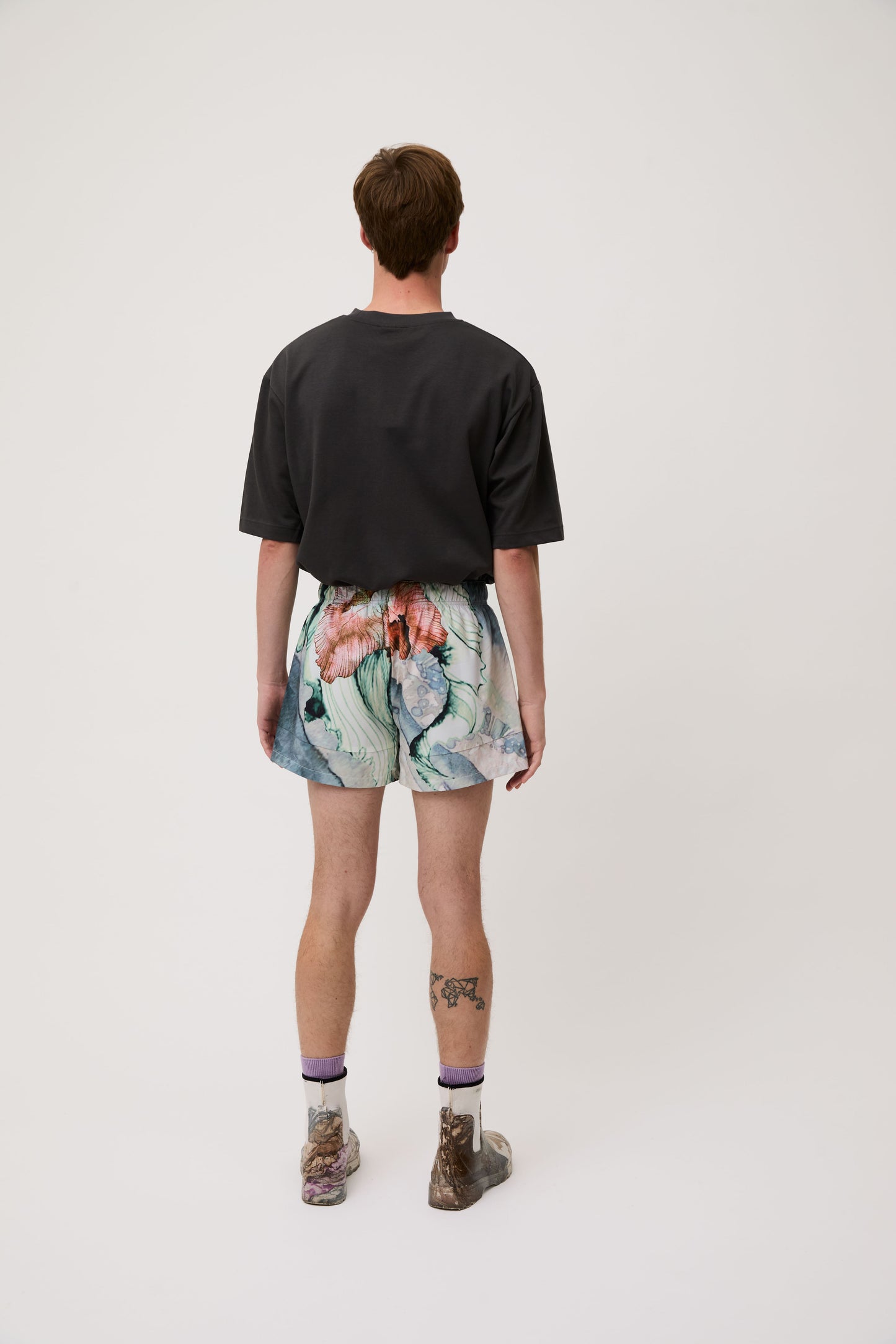 Forest Green Bloom Shorts