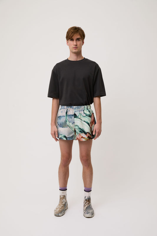 Forest Green Bloom Shorts